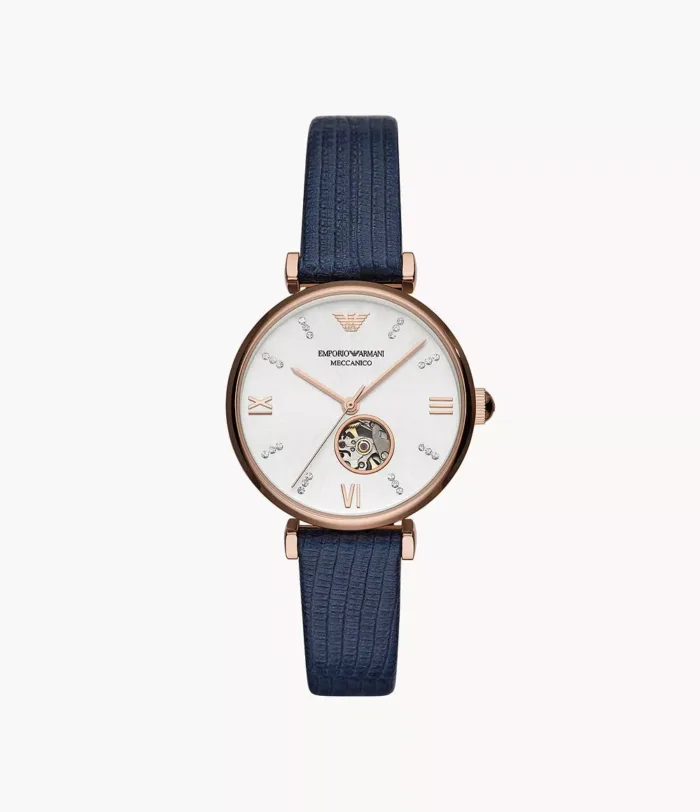 Emporio Armani Diver Chronograph Brown Dial Brown Leather Strap Watch For Men - AR11486 - Image 5